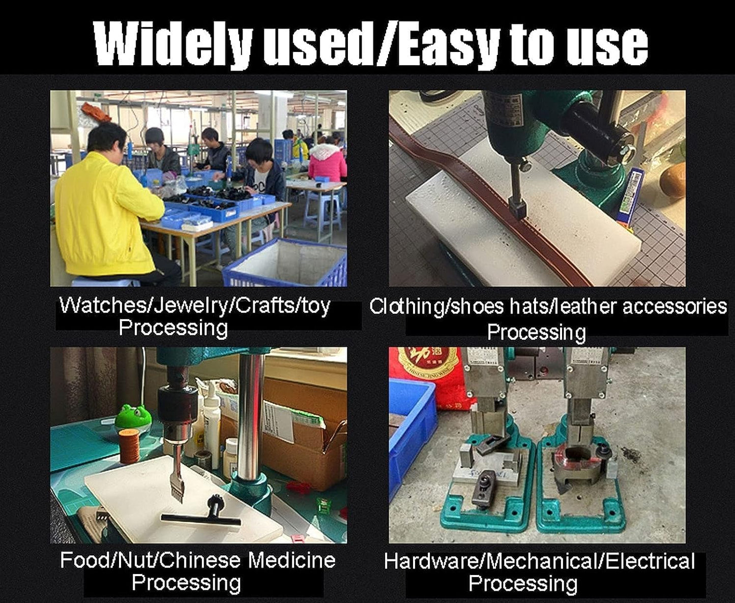 BNIB-Hand Press Punching Machine, Desktop Mute Puncher Machine, Multifunction Leather Manual Punch