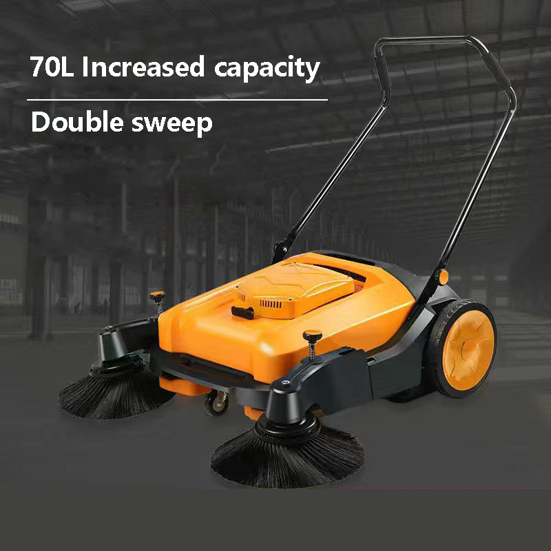 BNIB-Sweeping machine, cleaning machine, hand sweeping machine, dust collection capacity 70L