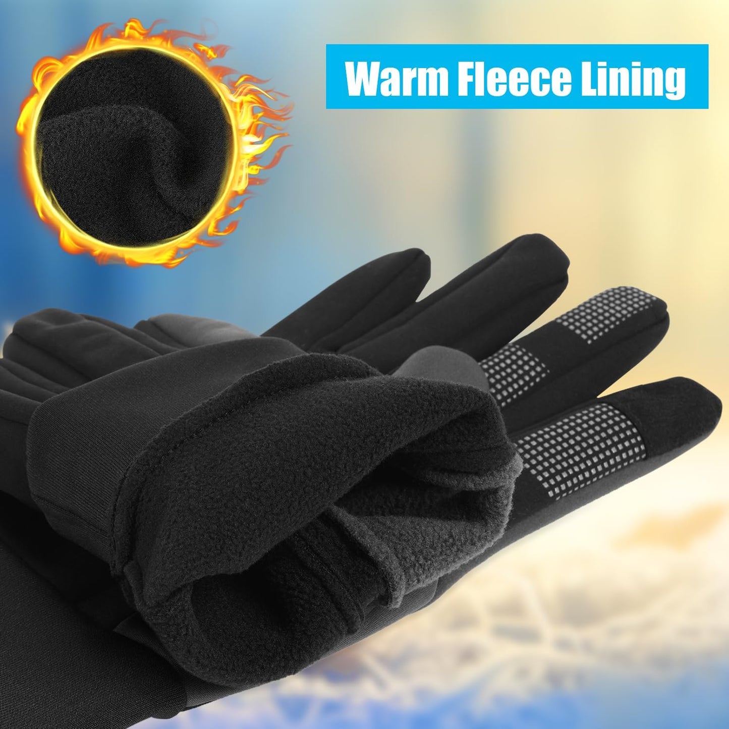 BNIB-Winter Touch Screen Gloves: Thermal Gloves for Men and Women - Thin Warm Waterproof Gloves