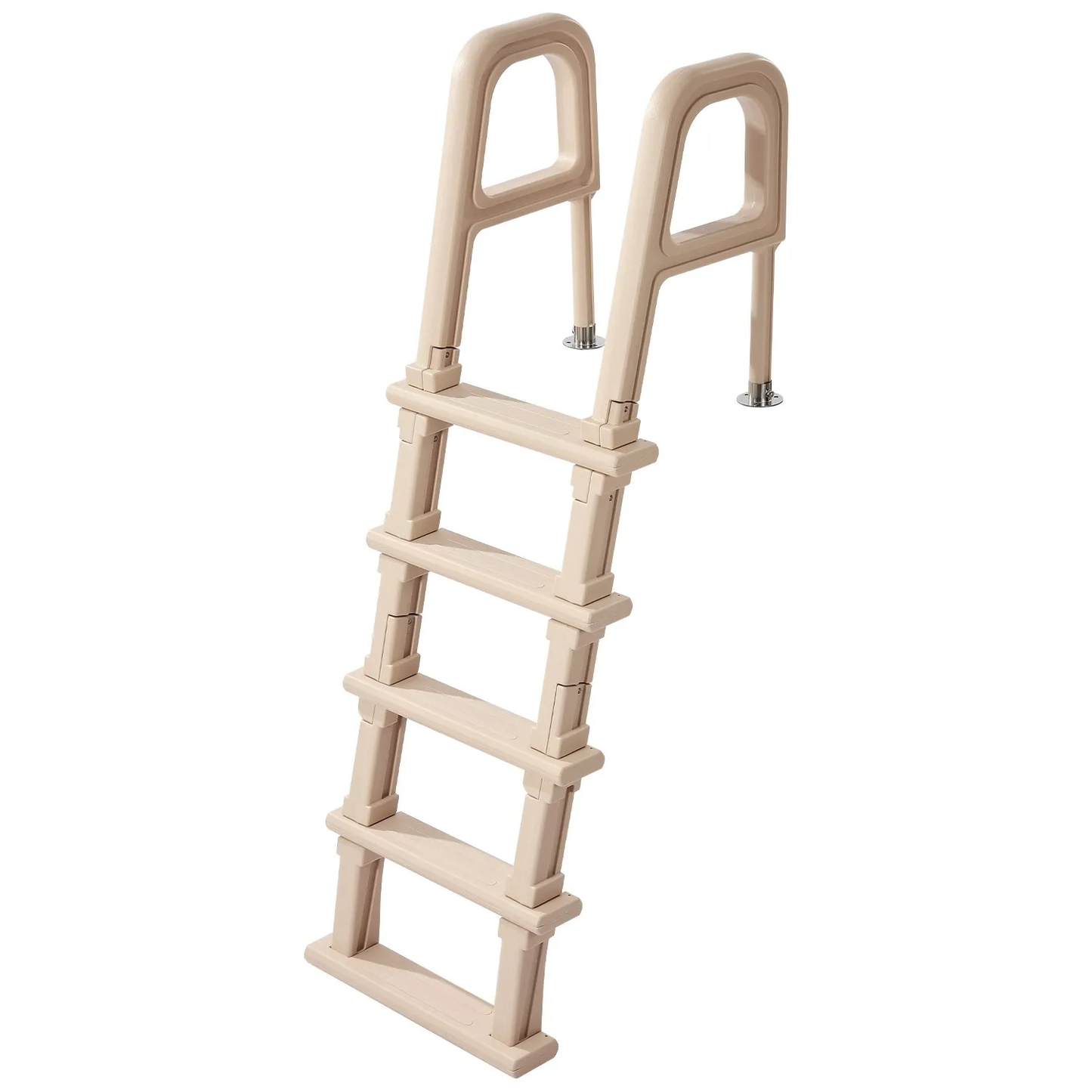 VEVOR 5-Step Inclined Pool Ladder of 2 Handrails Loads 300 lb for 48-54 In Poo,-$85