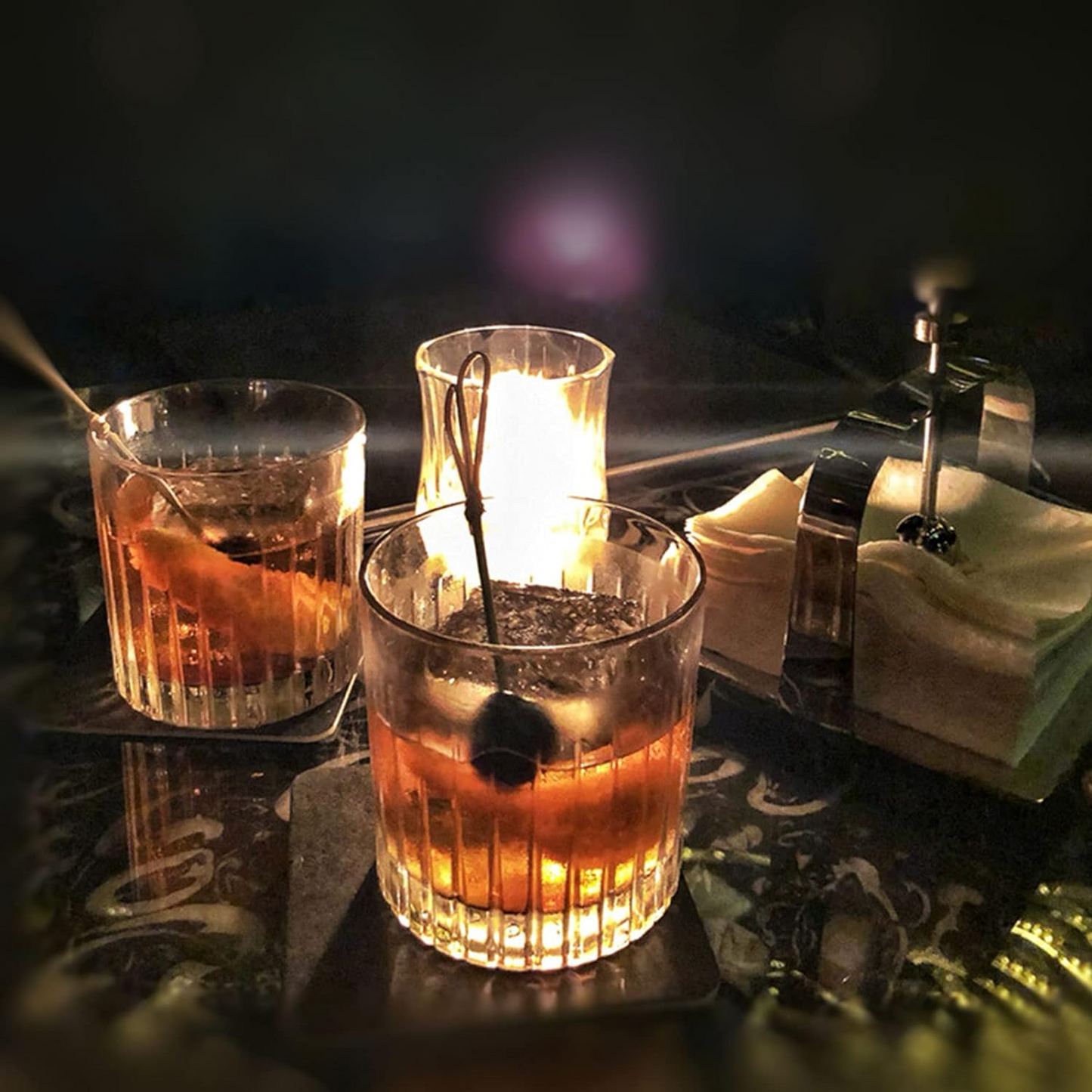 Brand New-Scotch Glass Tumblers for Drinking Bourbon, Large 8oz Lead-Free Crystal (250ml/Set of 4