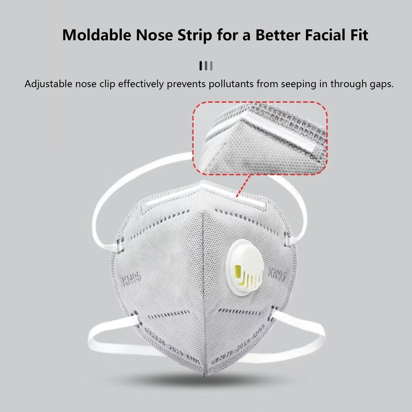 BNIB-KN95 Mask, Eight-Layer Industrial-Grade Protection Against Dust and Viruses,25-Pack