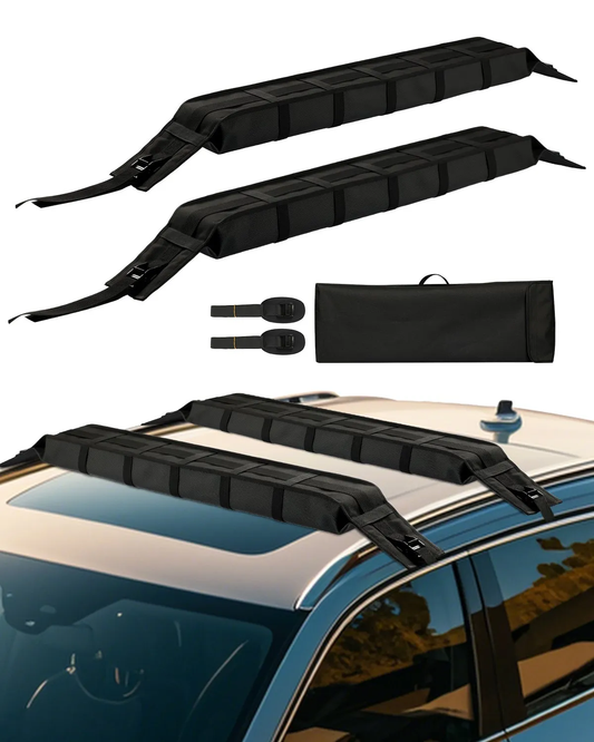 VEVOR Soft Roof Rack Pads, 33-Inch Universal Car Roof Rack Pad, 176LBS Load Capacity Luggage Kayak Carrier,-$50