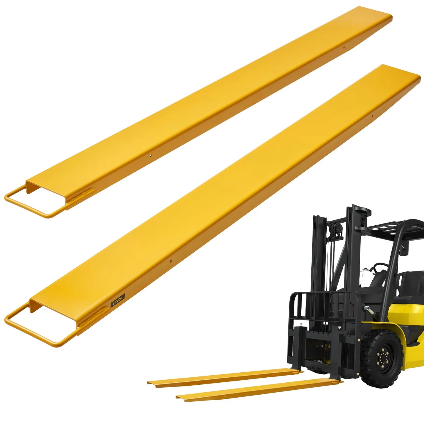 VEVOR Pallet Fork Extensions, 72" Length 4.5" Width, Heavy Duty Carbon Steel Fork Extensions,-$85