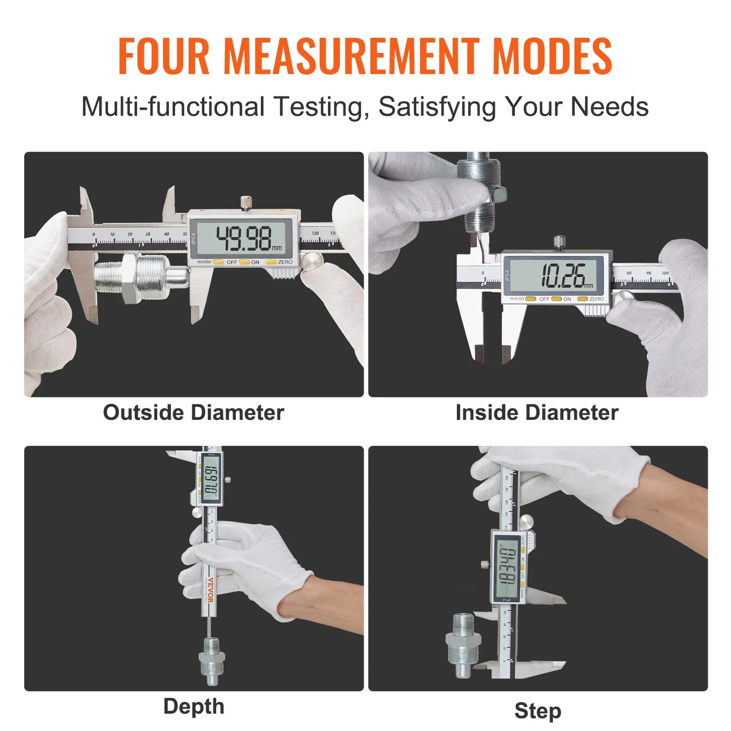 VEVOR Digital Caliper, 0-6" Calipers Measuring Tool, Electronic Micrometer Caliper