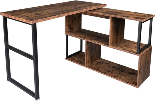 Brand new 360° Rotatable Corner Table Retro Desk Corner Computer Desk-$150