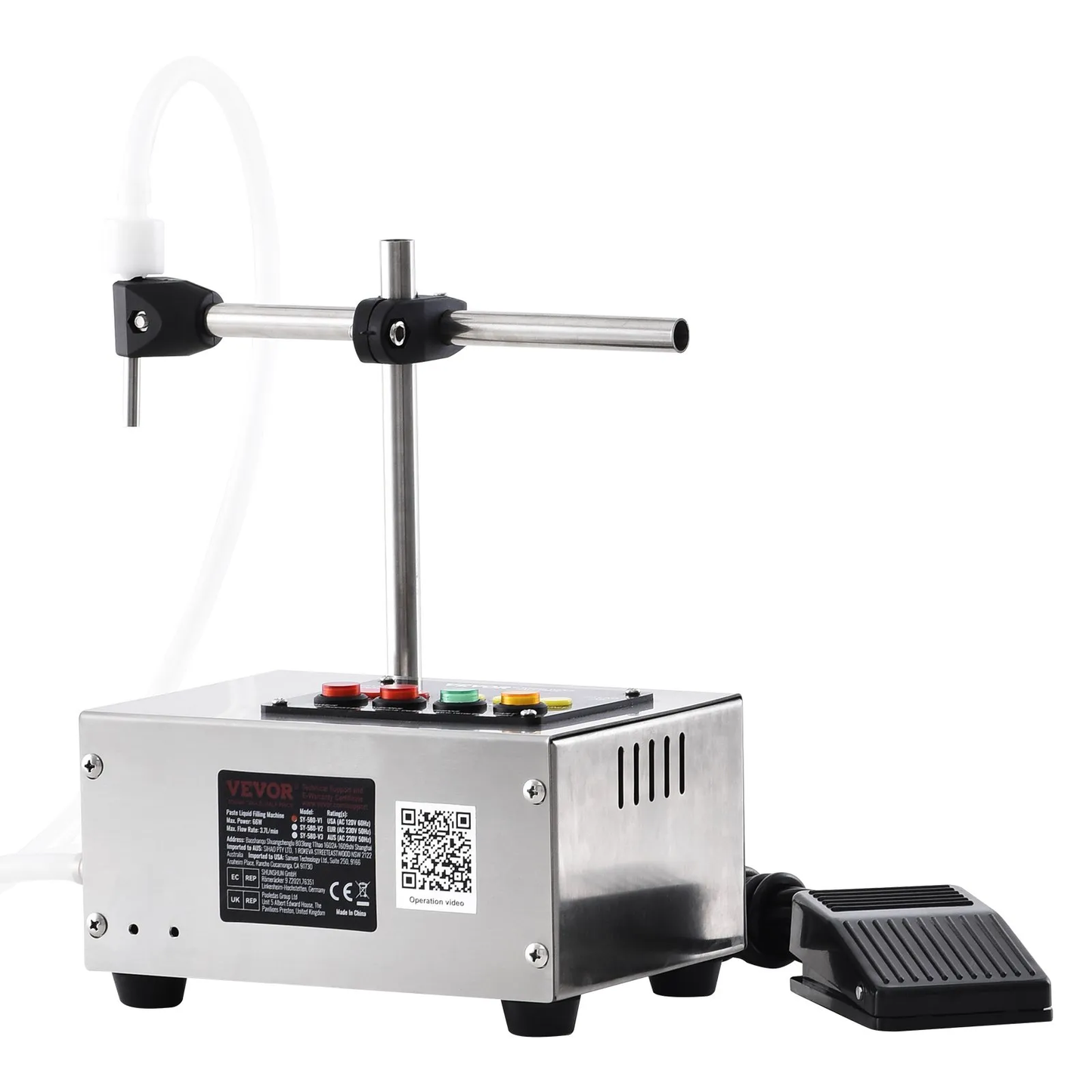 VEVOR Liquid Filling Machine, 10-4000ml Filling Capacity, Automatic Bottle Filler Machine Bottling Machine,-$60