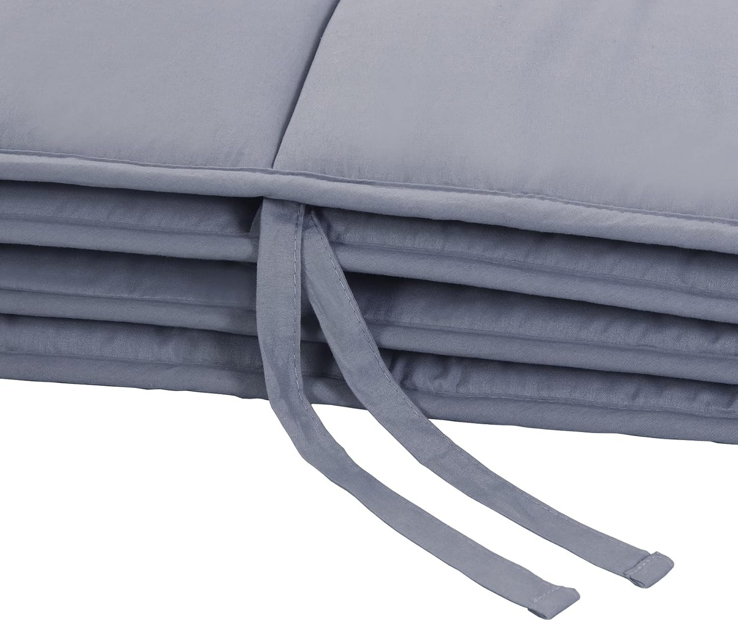 BNIB-Ruddiscrad 4-in-1 Crib Liner Padded Bumpers, Crib Side Protector Pad Set for Infants, (Grey)