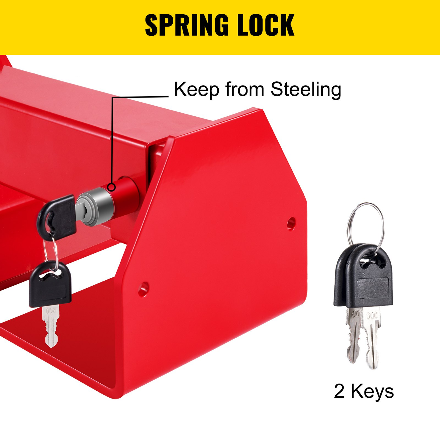 VEVOR Cargo Container Lock 9.84"-17.32" Locking Distance Semi Truck Door Locks with 2 Keys ,-$40