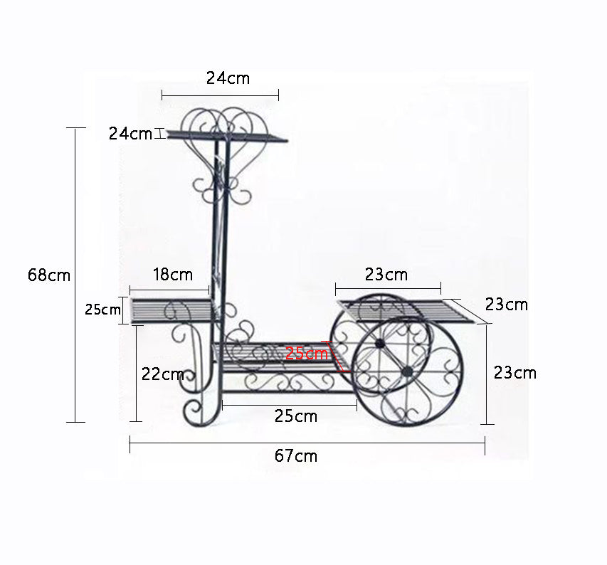 BNIB-Flower Display Stand, Modern Decorative Display, Plant Stand for Outdoor, for Multiple Pots, (White)