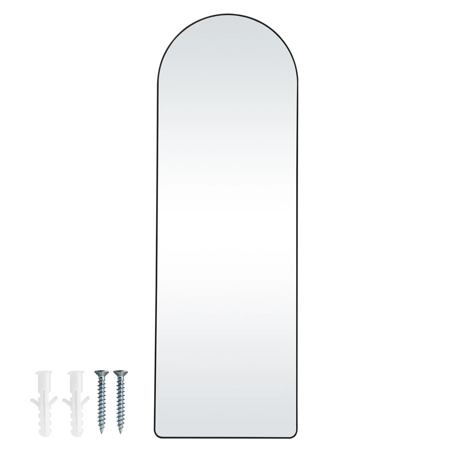 VEVOR Arched Full Length Mirror,65'' x 22''Large Free Standing/Leaning/Hanging Wall Mounted Floor Mirror