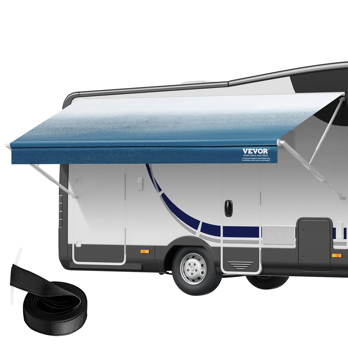 VEVOR RV Awning Fabric Replacement, 13'2" Fabric Length for 14' Awning, Heavy Duty 3-Ply 16oz,-$65