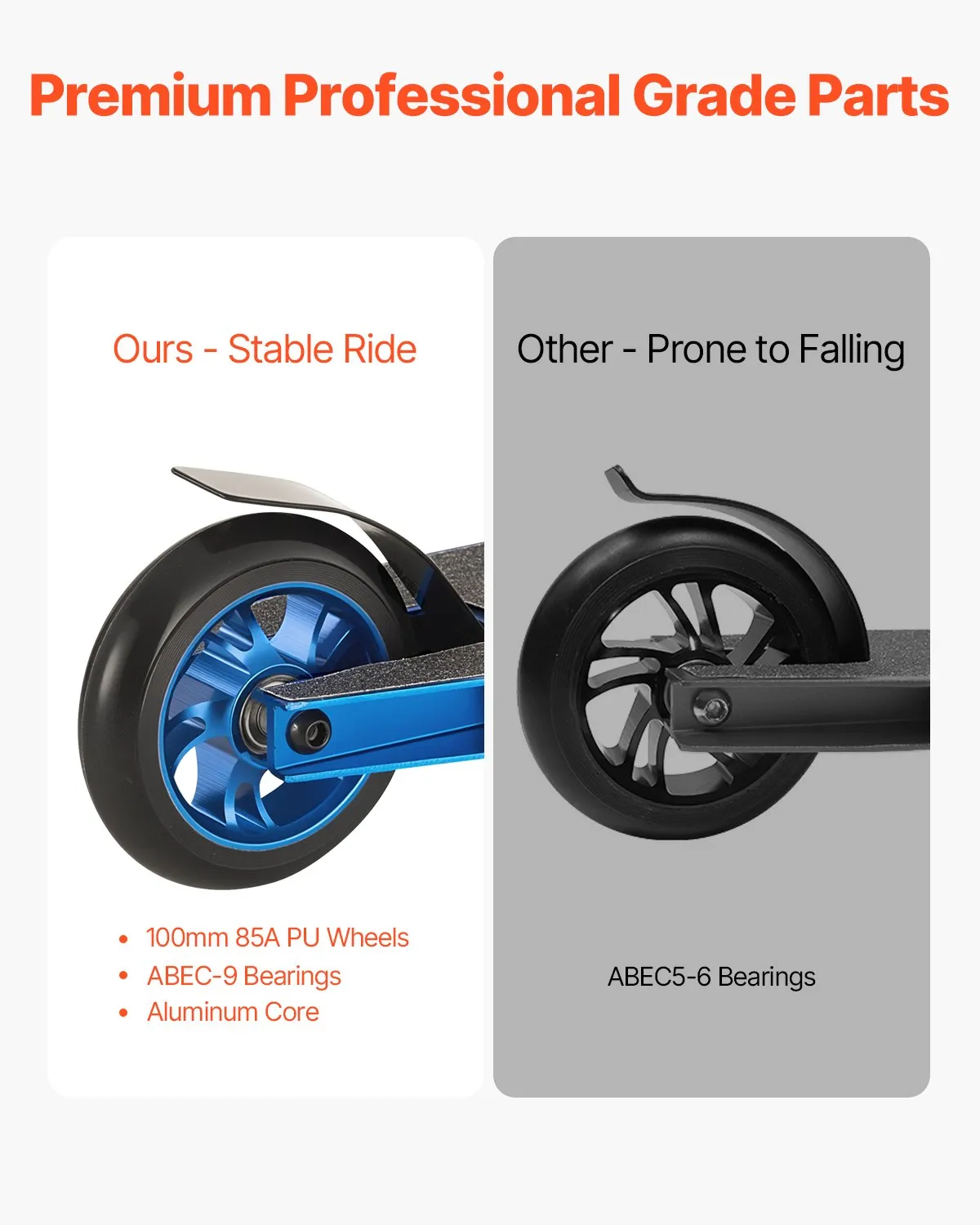 VEVOR Stunt Scooter, Pro Complete Trick Scooters for Kids Ages 9-11 Years, Teens, Adults, Boys, and Girls,-$50