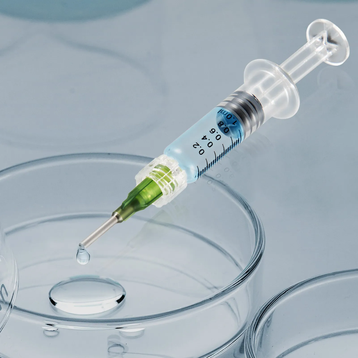 VEVOR 100 PCS Borosilicate Glass Luer Lock Syringe, 1mL, Reusable Glass Syringes,-$50
