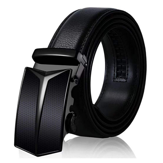 BNIB-Business men's belt, sliding ratchet belt automatic buckle