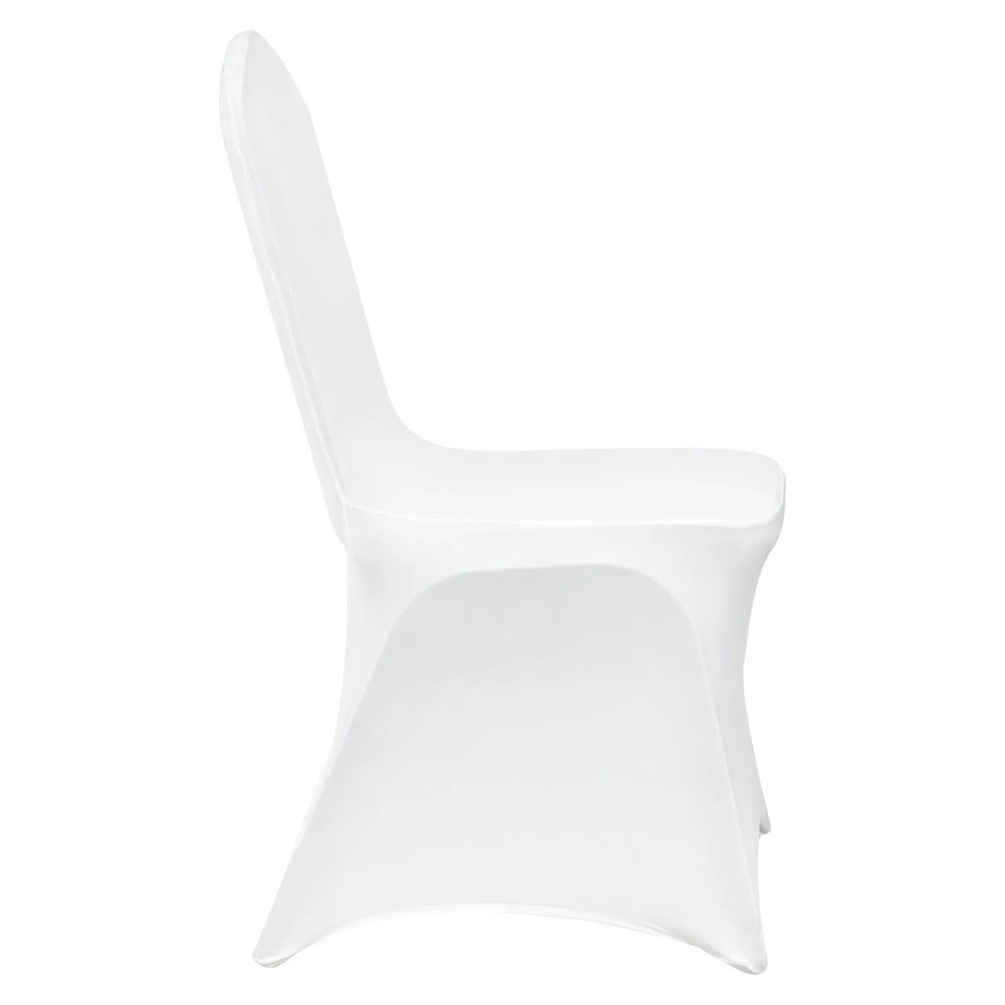 VEVOR Stretch Spandex Folding Chair Covers, Universal Fitted Chair Cover, Removable(50PCS White)