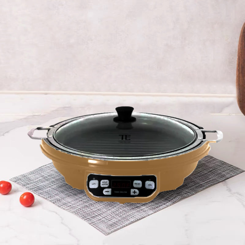 Brand new Todd English 1800 W Induction W/14" Grill Pan & Trivet (Brown)