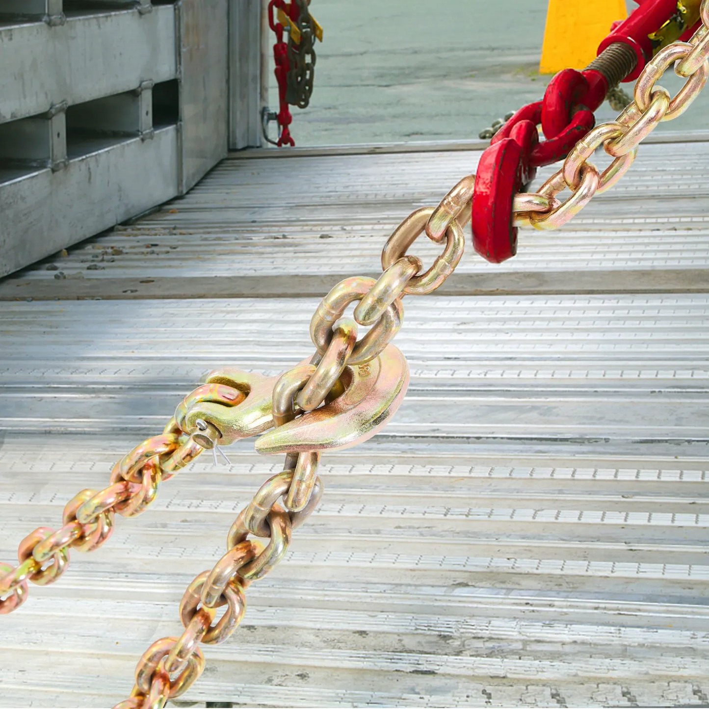 VEVOR Transport Binder Chain, 4900 lbs Working Load Limit, 5/16'' x 20' G80 Tow Chain Tie Down,-$35