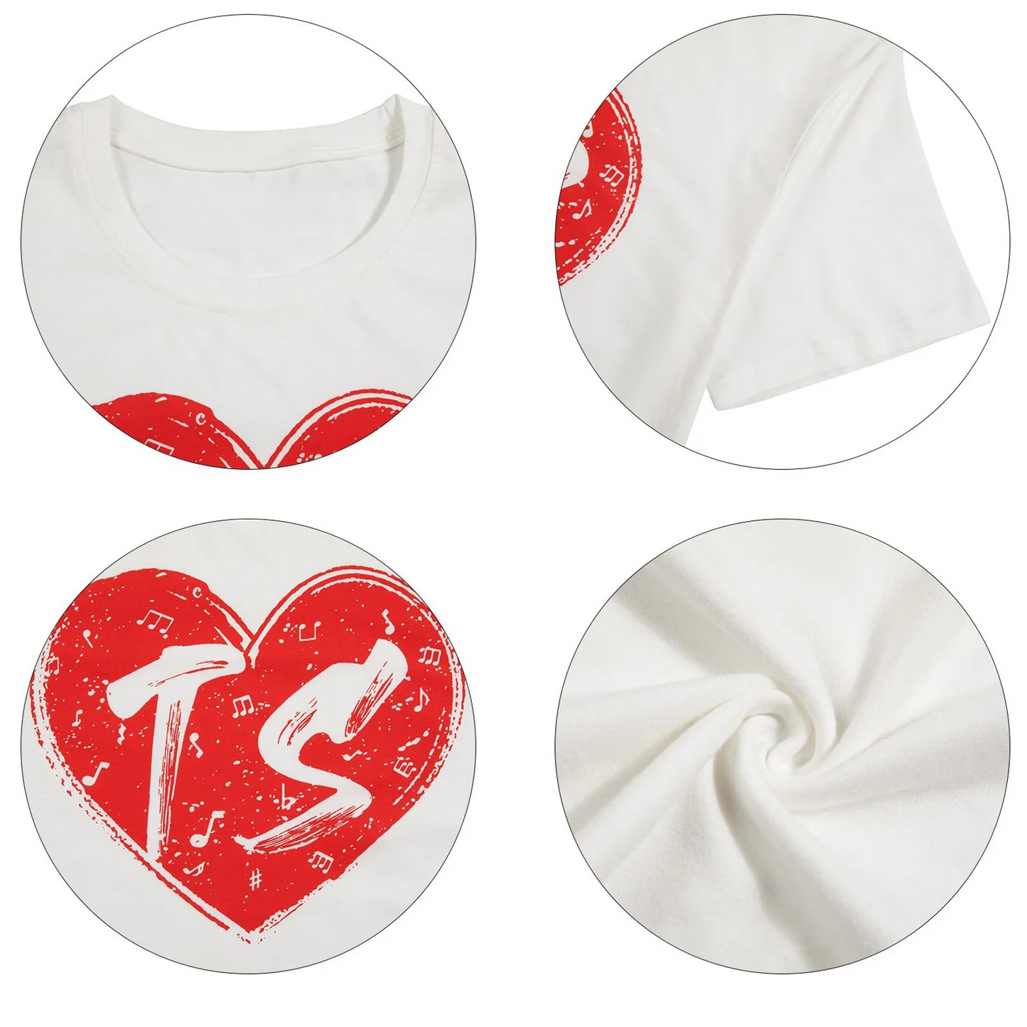 BNIB-Taylor ERAS-Inspired Graphic T-Shirt – Women’s Casual Short Sleeve  (Watermelon Red)Size: L,-$5