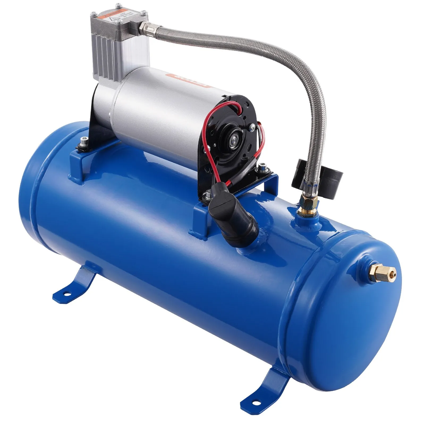 VEVOR 12V Air Compressor with Tank 1.6 Gallon/6 L, Train Horn Air Compressor, 120 psi Working Pressure,-$70