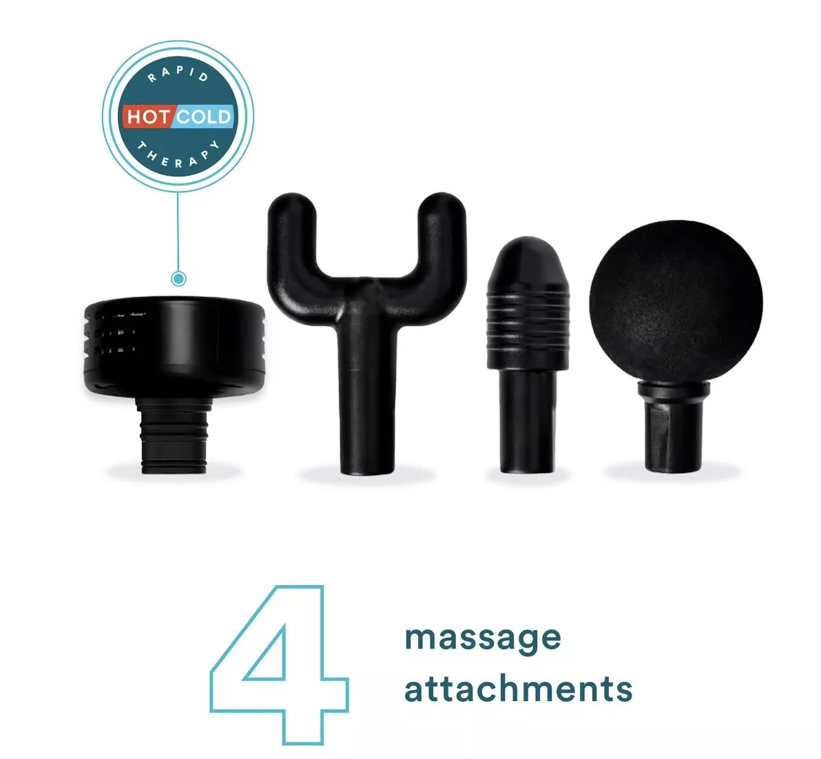 BNIB-Homedics Compact Hot and Cold Therapy Percussion Massage Gun Cordless Recharge