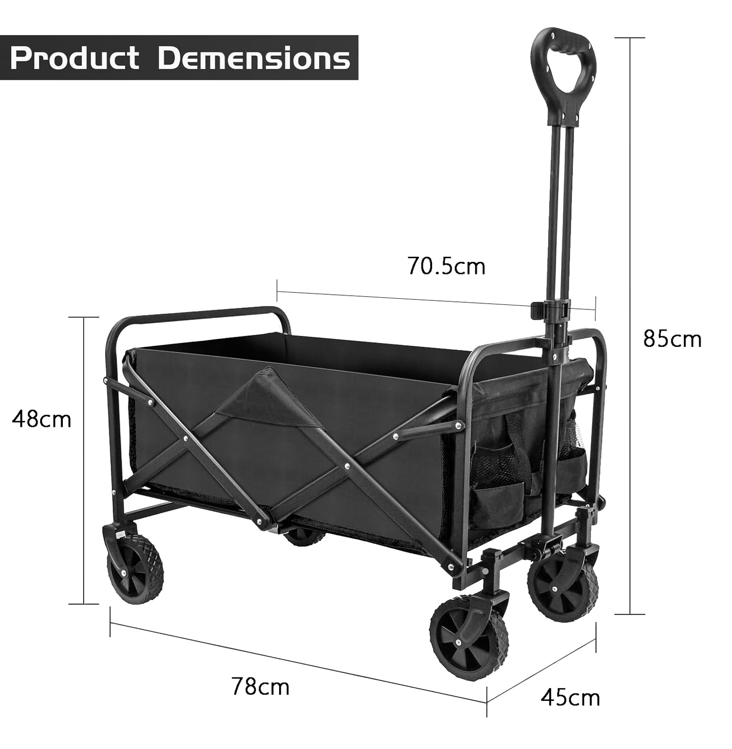 Brand New Heavy Duty Foldable Multi-Purpose Utility Wagon,Beach Wagon,Shopping Cart,Garden Cart