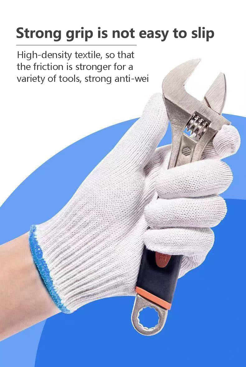 BNIB- Protective gloves, cotton gloves, thick wear gloves, high density textile gloves,-$15/12 pair