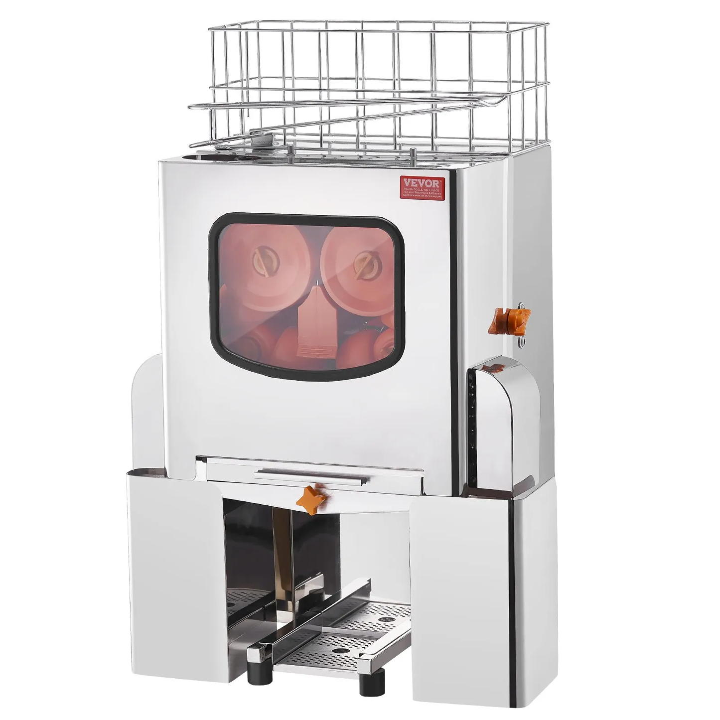 VEVOR Commercial Orange Juicer: 120W automatic juice extractor, 20 oranges squeezed per minute,-$550