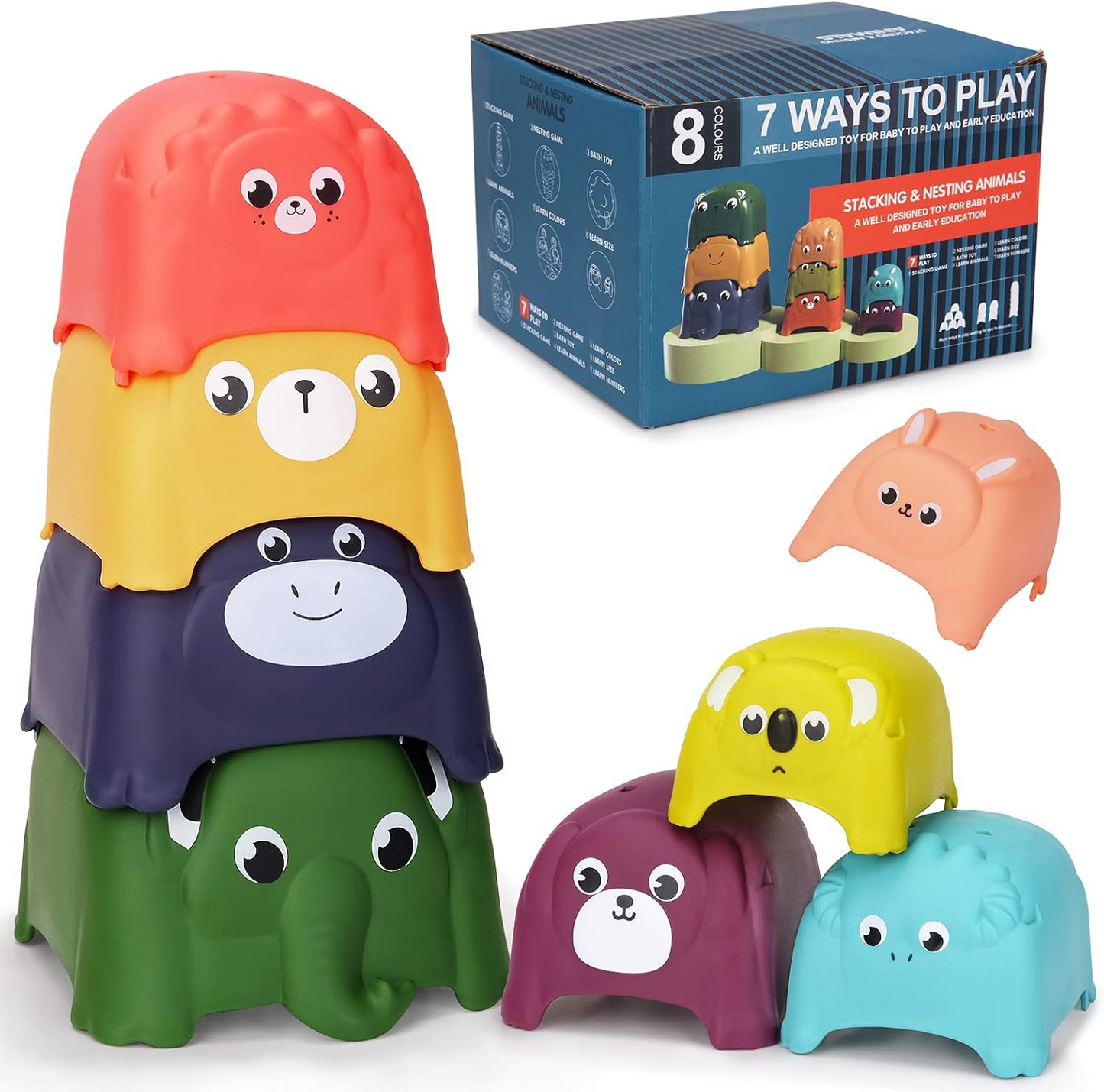 Brand new Colorful Bench Jenga, children's educational toys