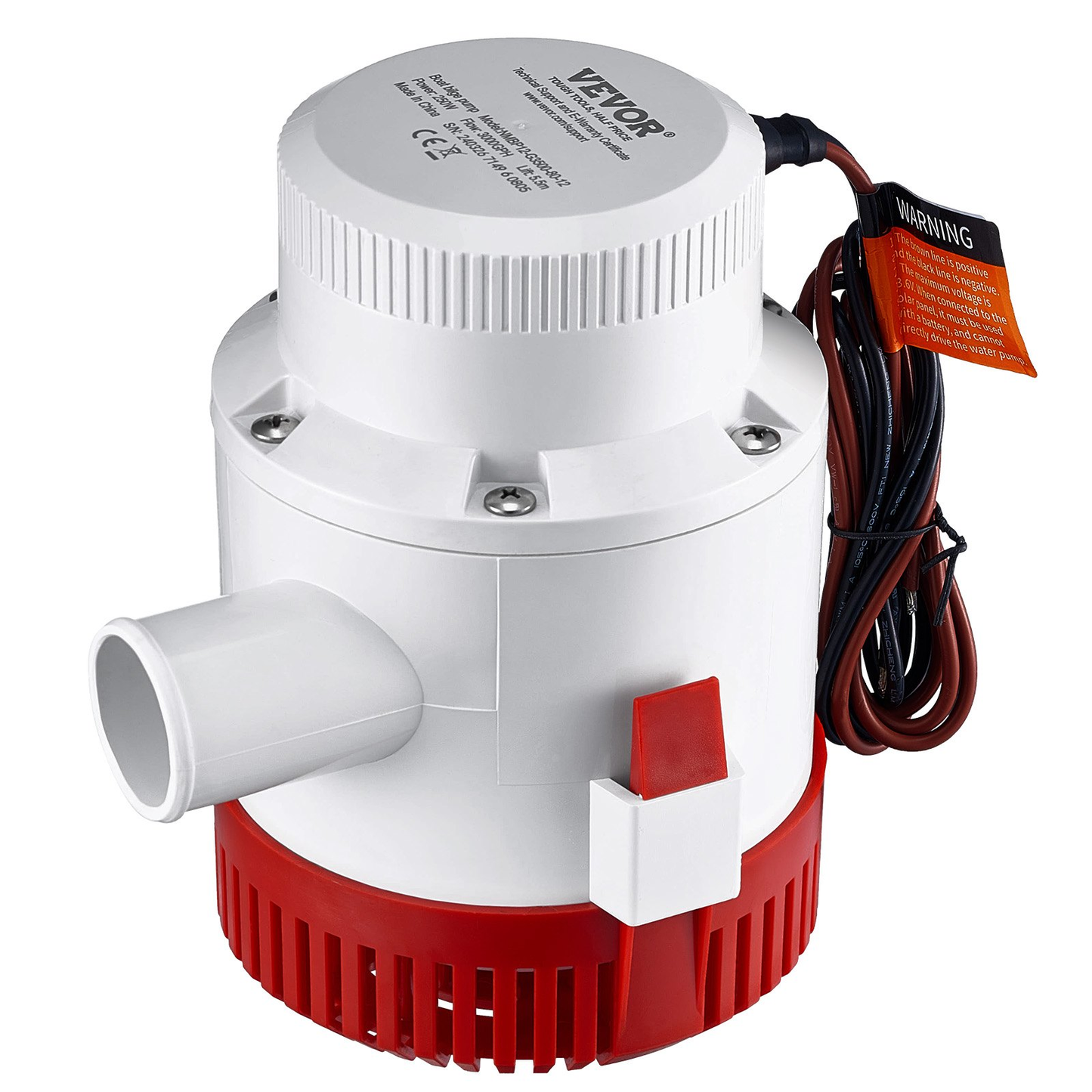 VEVOR Bilge Pump, 3000GPH 12V Automatic Submersible Boat Bilge Water Pump with Float Switch,-$50