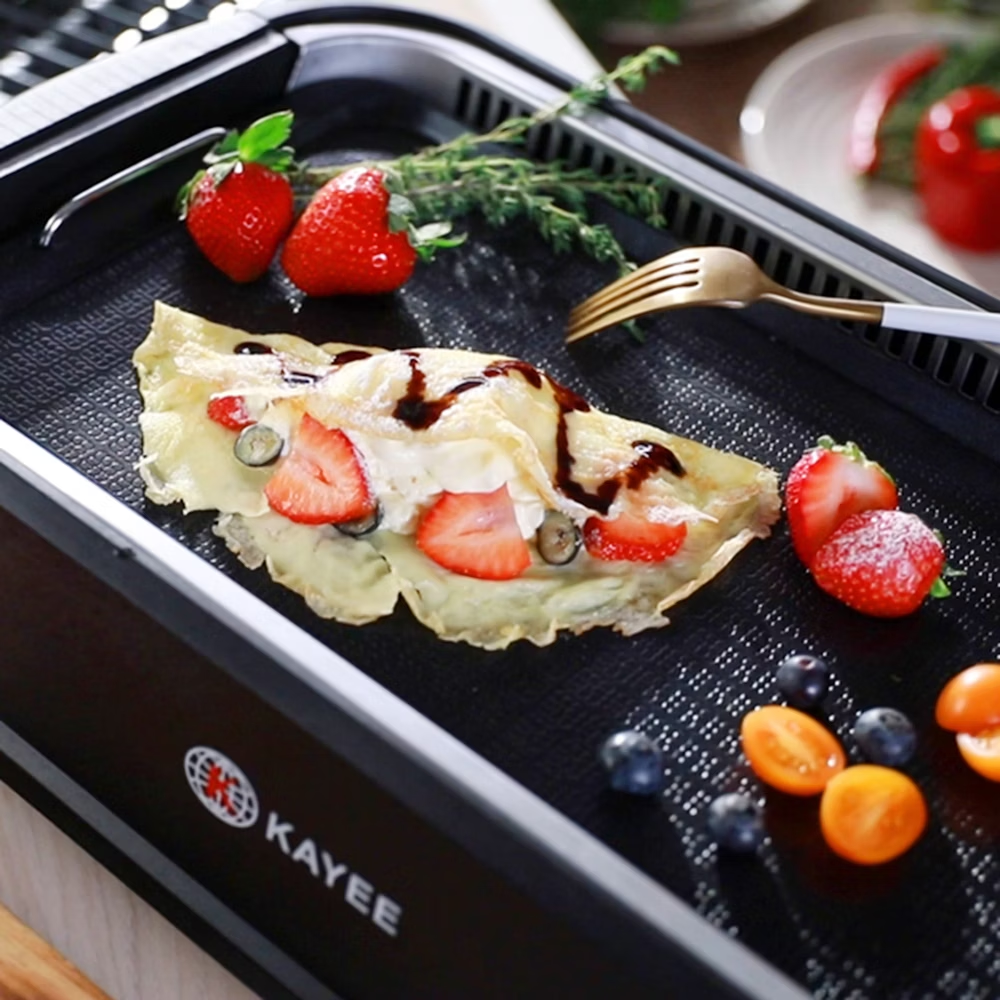 BNIB-Power Smokeless Grill,Non-stick interchangeable grill & griddle plates,
