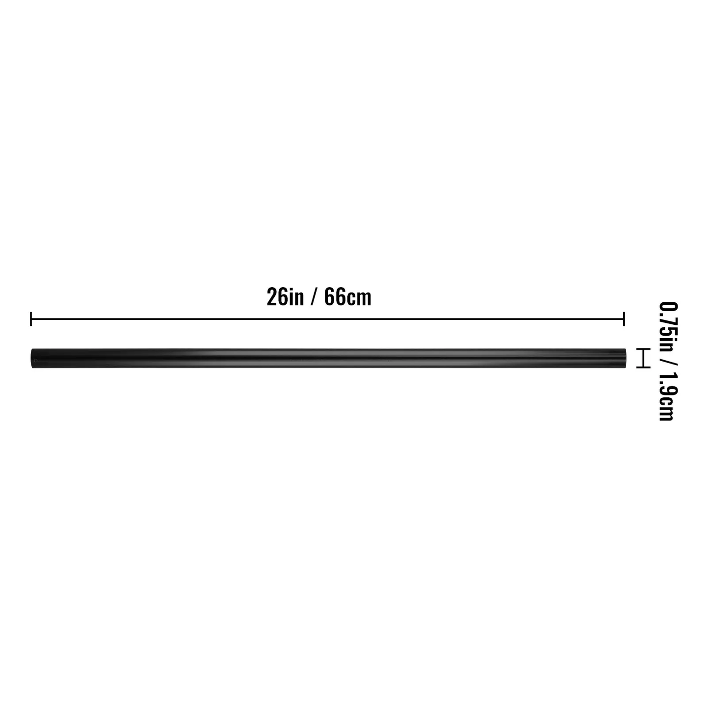 VEVOR Deck Balusters, 101 Pack Metal Deck Spindles, 26"x0.75" Staircase Baluster With Screws,-$100
