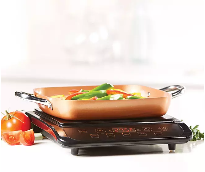 Brand new-Copper Chef Induction Cook top with Frying Pan,1300 Watts of power
