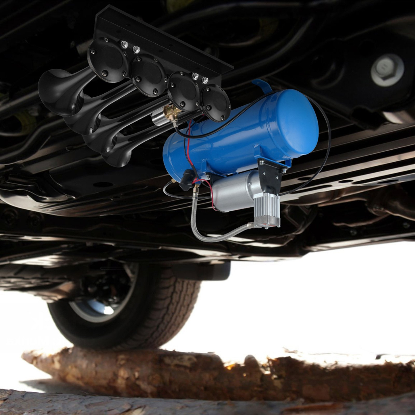 VEVOR 12V Air Compressor with Tank 1.6 Gallon/6 L, Train Horn Air Compressor, 120 psi Working Pressure,-$70