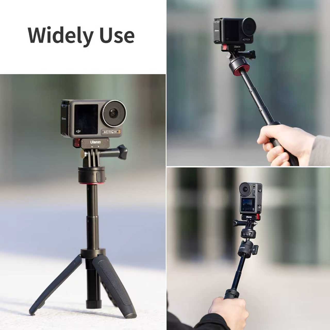 BNIB-ULANZI Battery Door Cover for DJI Action 3 & 4- ULANZI OA-16 Metal Battery Door, Vlog Accessory,-$25