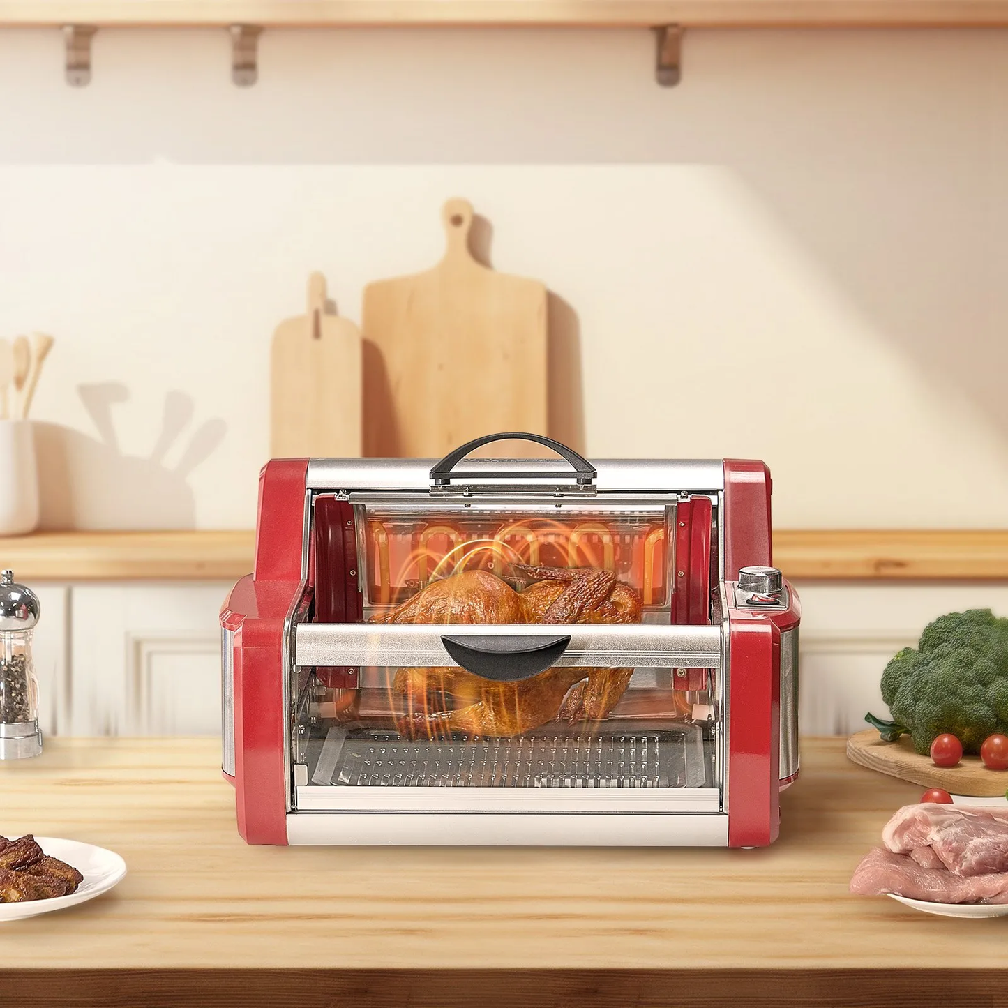 VEVOR Shawarma Grill Machine,Electric Stainless Steel Broiler Gyro Rotisserie Oven Doner Kebab Machine,