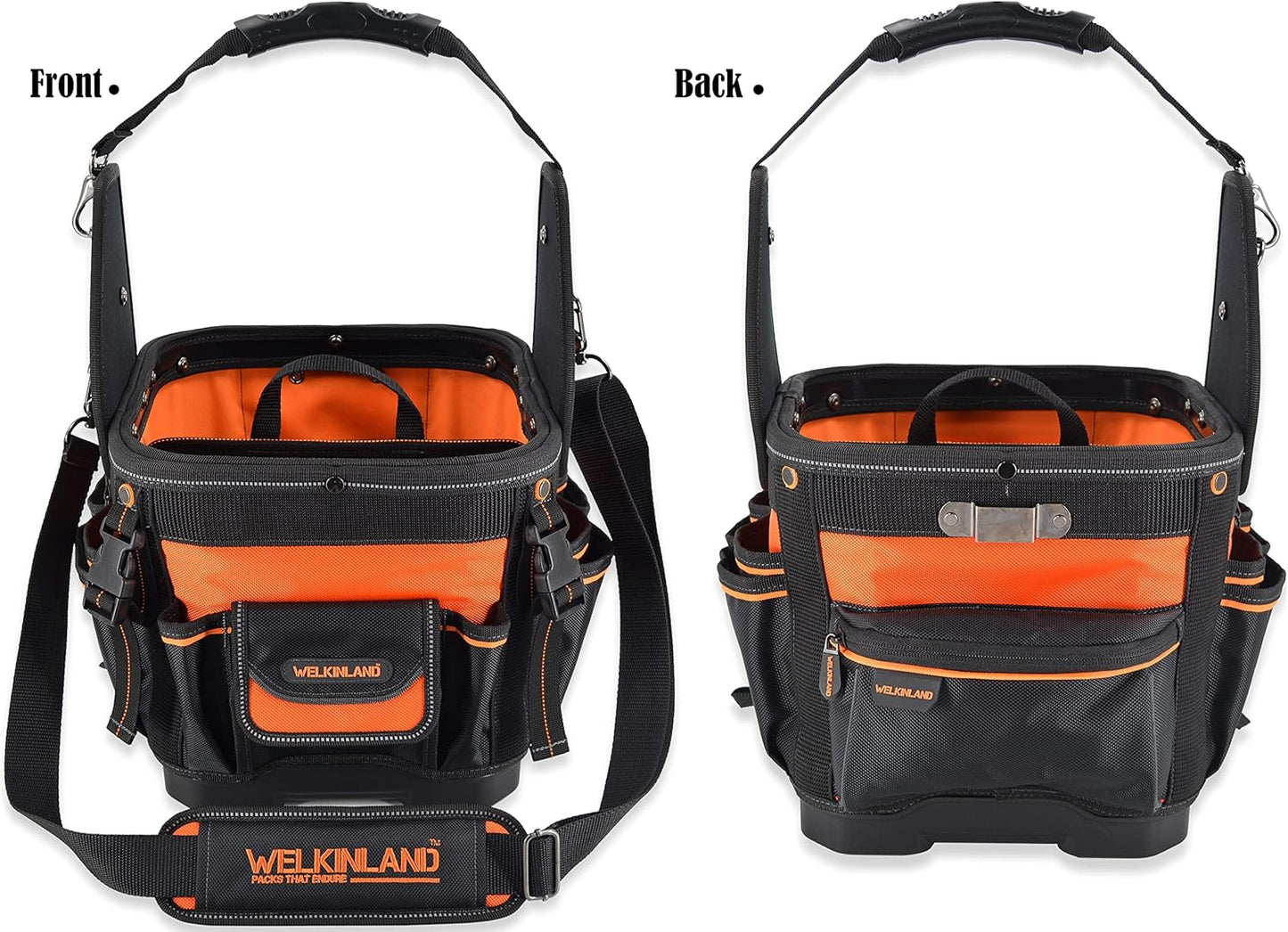 BNIB-24-Pockets Hard-Based HVAC tool bag, Open-Top Electrician tool bag, Electricians tool bag