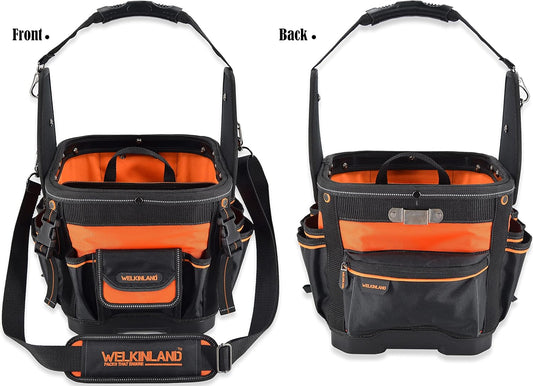 BNIB-24-Pockets Hard-Based HVAC tool bag, Open-Top Electrician tool bag, Electricians tool bag