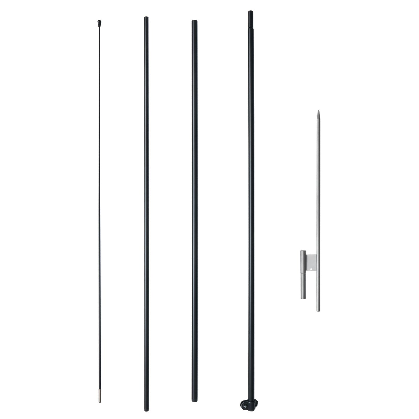 VEVOR Feather Flag Pole Kit, Swooper Flag Pole Set 16.3 ft, Sign Flag Poles(Flag Not Included),-$35