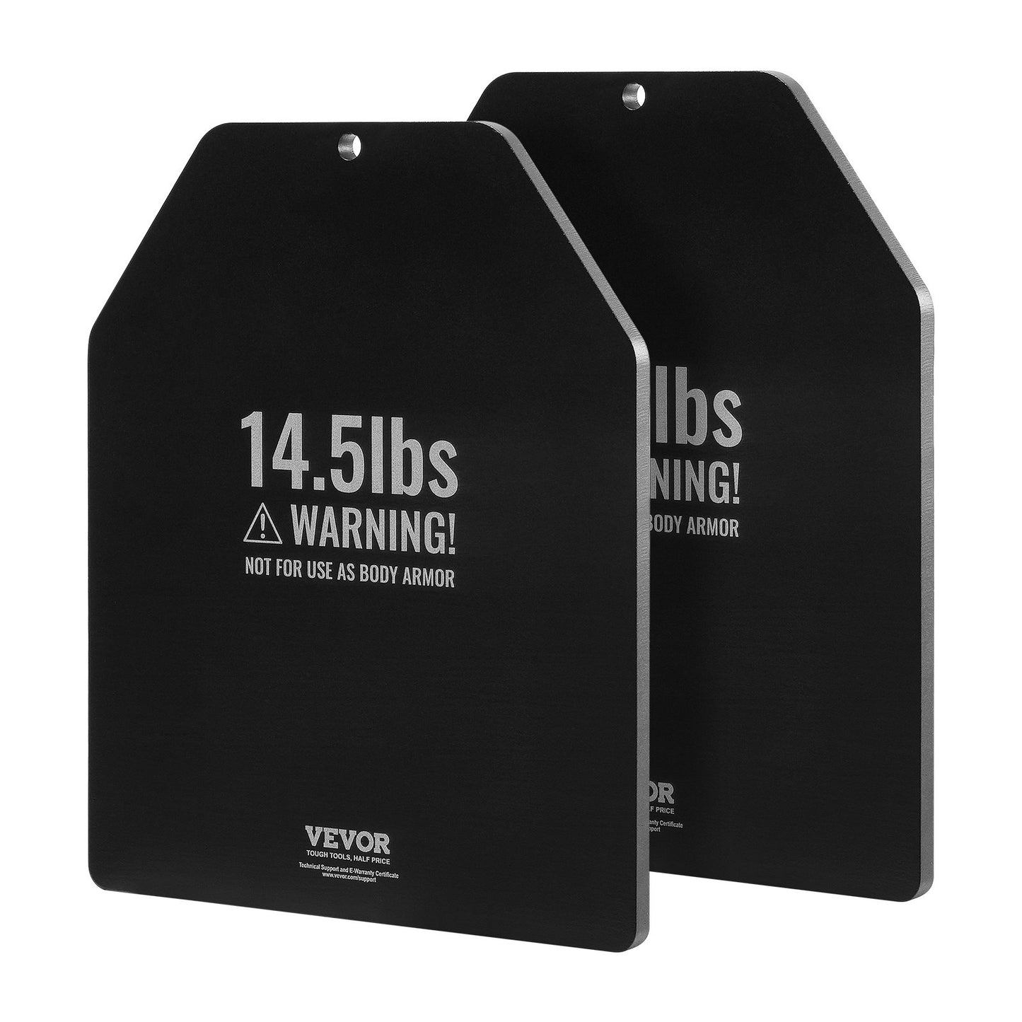 VEVOR Weight Vest Plates, 14.5 LB Pairs, Premium Steel Weighted plates,-$45