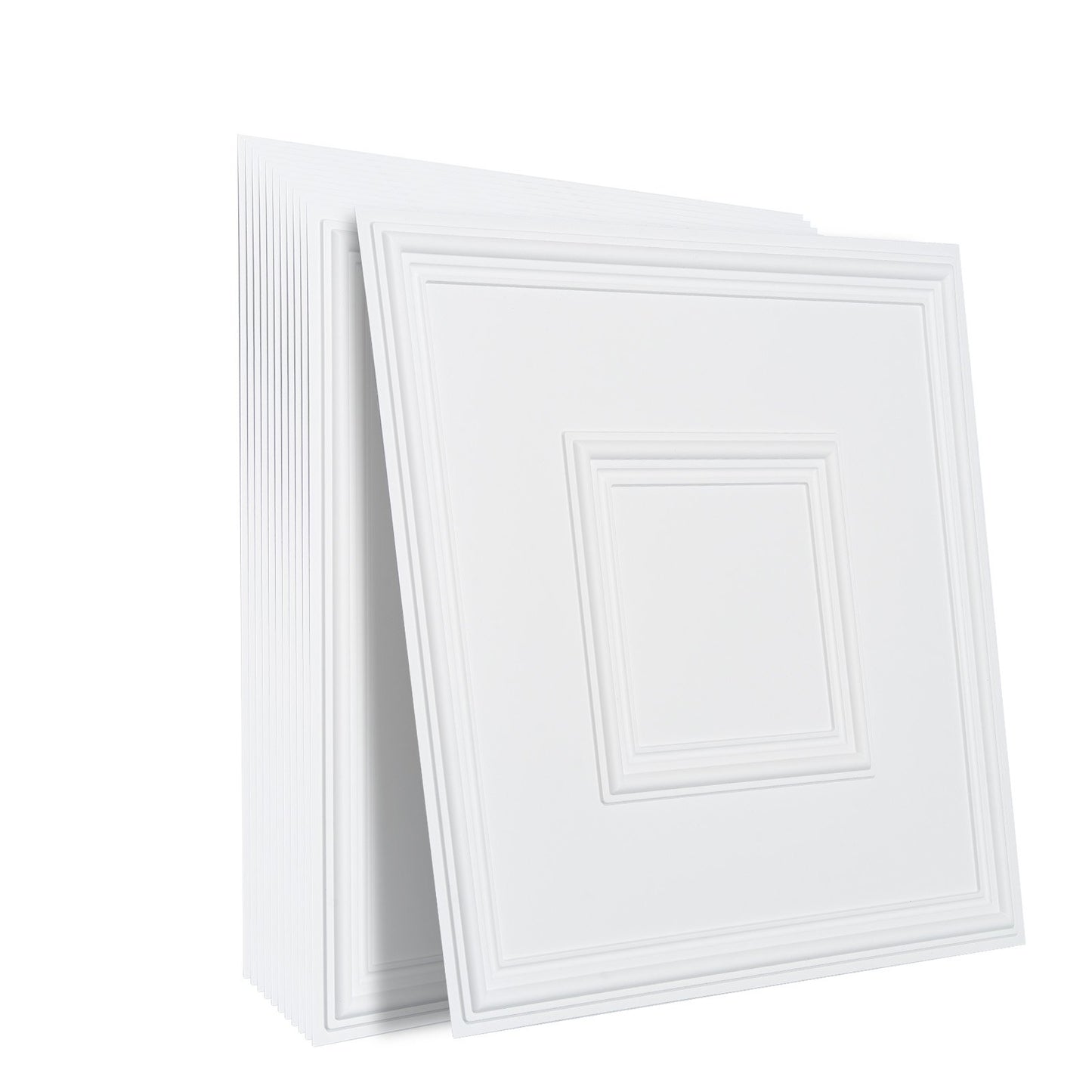 VEVOR Ceiling Tiles, 12-Pack 24 x 24 in, Drop Ceiling Tiles Premium PVC Sheet, Easy Installation,-$45