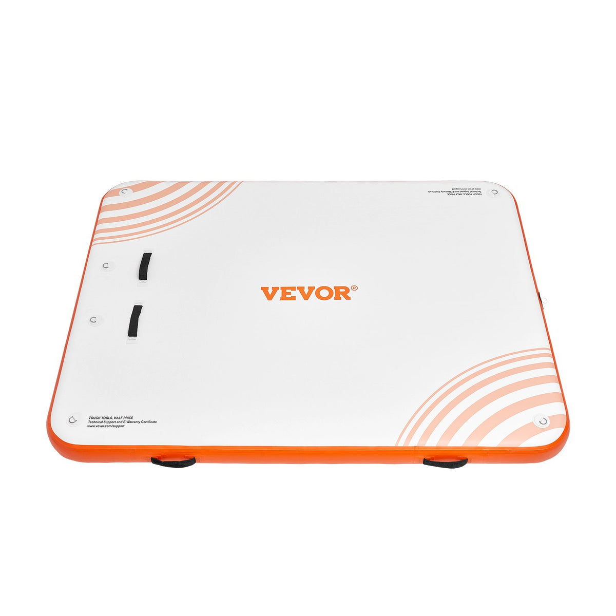 VEVOR Inflatable Floating Dock,6 x 5FT Inflatable Dock Platform,Non-Slip Water Floating Dock Mat W/Portable Carrying Bag & Detachable Ladder