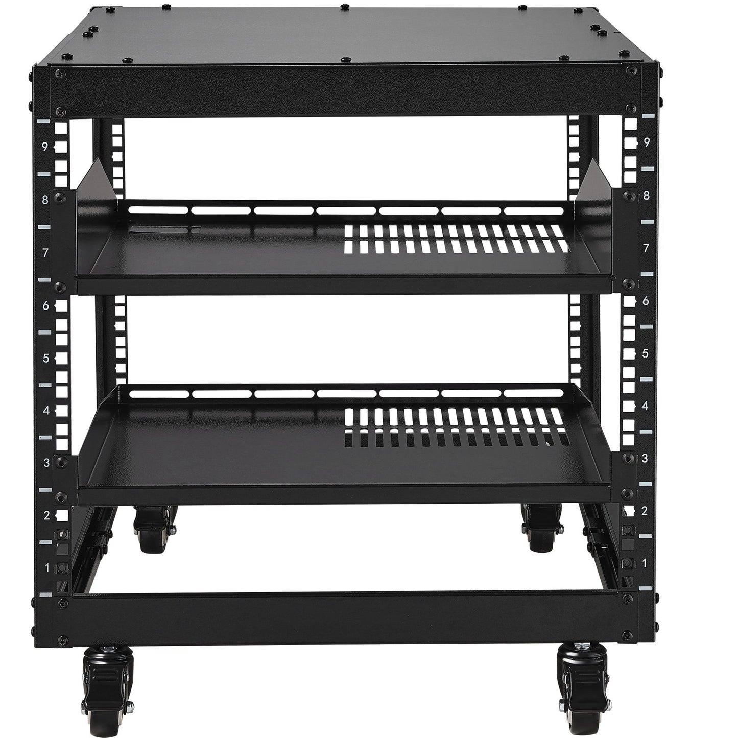 VEVOR 9U Open Frame Server Rack, 23''-40'' Adjustable Depth, Free Standing or Wall Mount Network,-$60