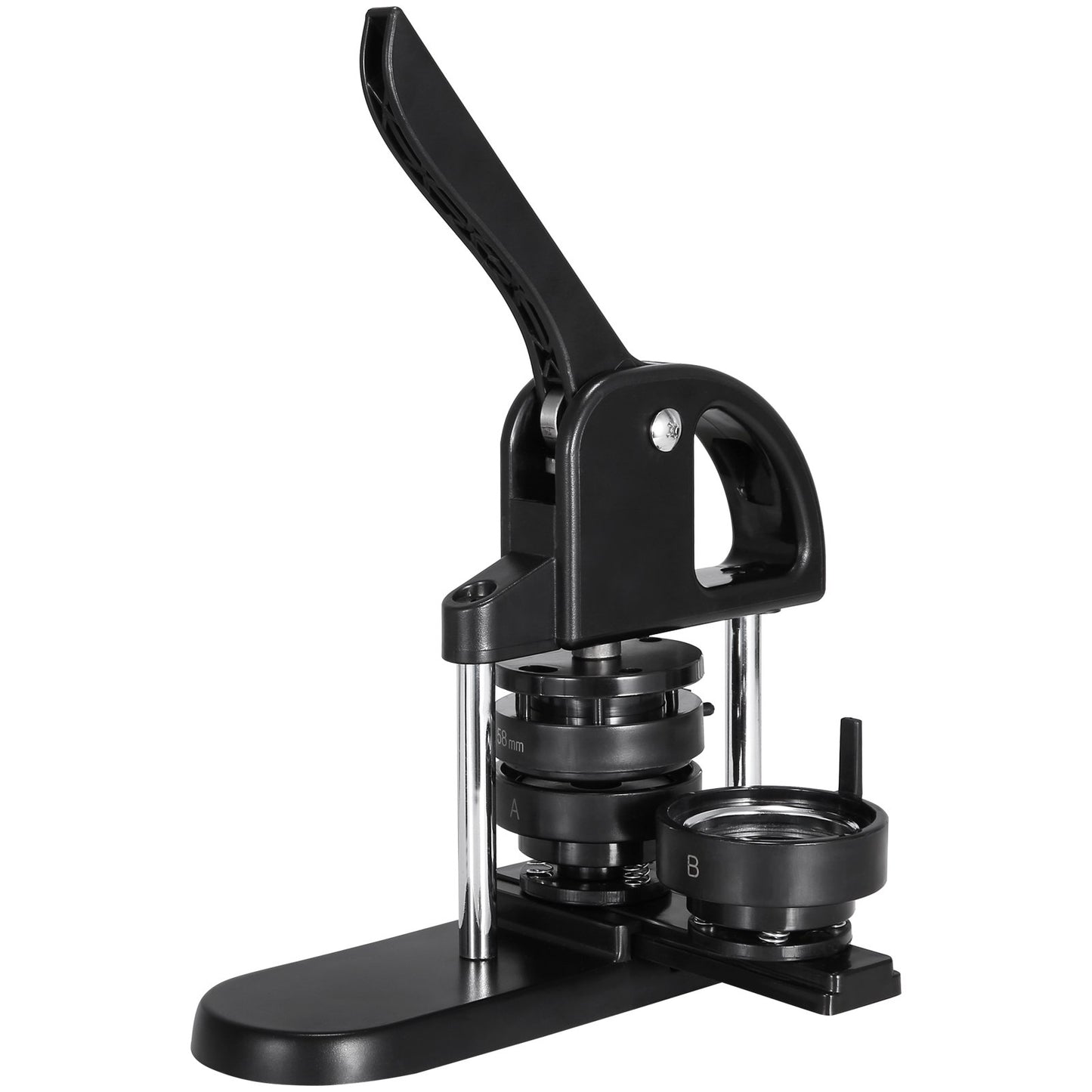 VEVOR Button Maker Machine, 1/1.25/2.28 inch,3-in-1 Pin Maker, Installation-Free Badge W/ 300pcs Button Parts