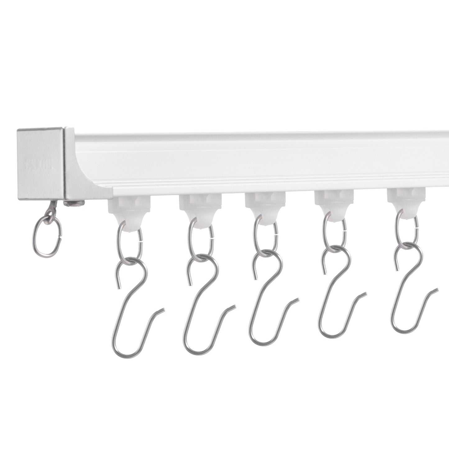 VEVOR Ceiling Curtain Track Set, 17.7 FT/5.4 Meter, Sliding Ceiling Track System for Curtains,-$35