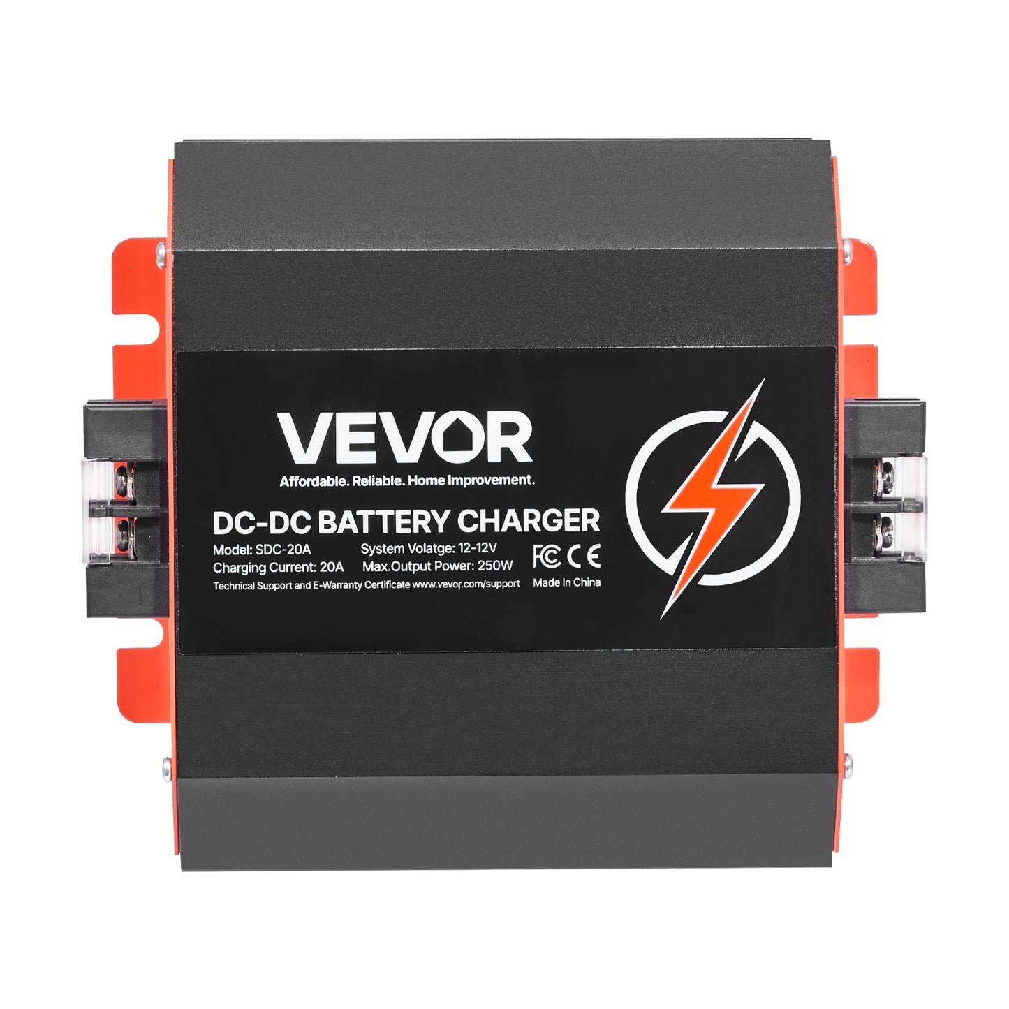 VEVOR 12V 20A DC to DC Battery Charger, 250W, On-Board Battery Charger for Lead-Acid, Lithium,-$60