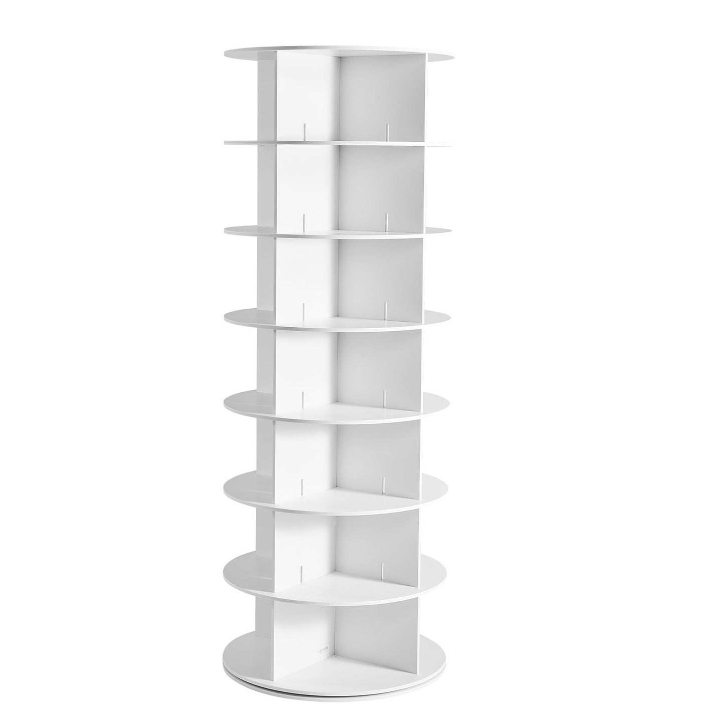 VEVOR 7 Tiers Rotating Shoe Rack Tower, 360° Spinning Shoe Rack, Revolving Storage Round Display,-$85