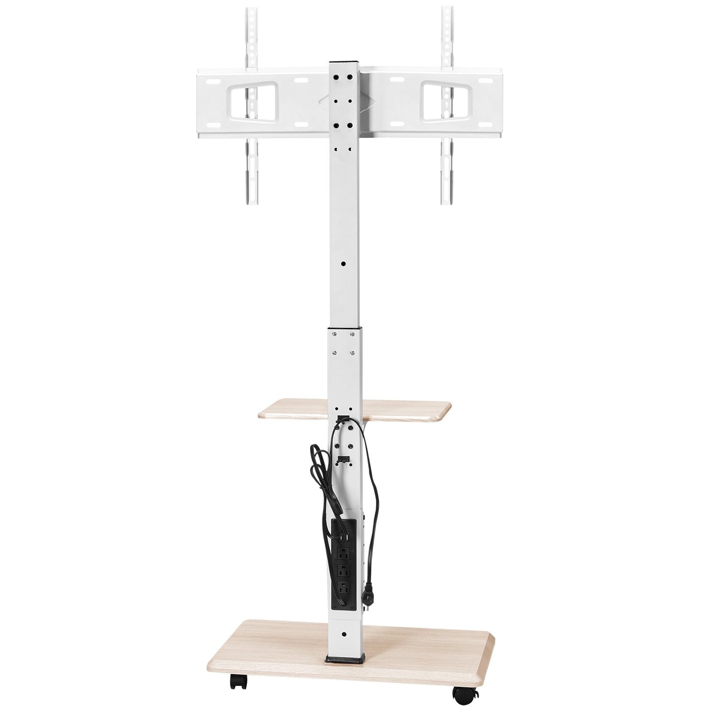 VEVOR Rolling TV Stand, Mobile TV Cart for 32-70 Inch Screens, 25° Left-Right Rotation,-$65
