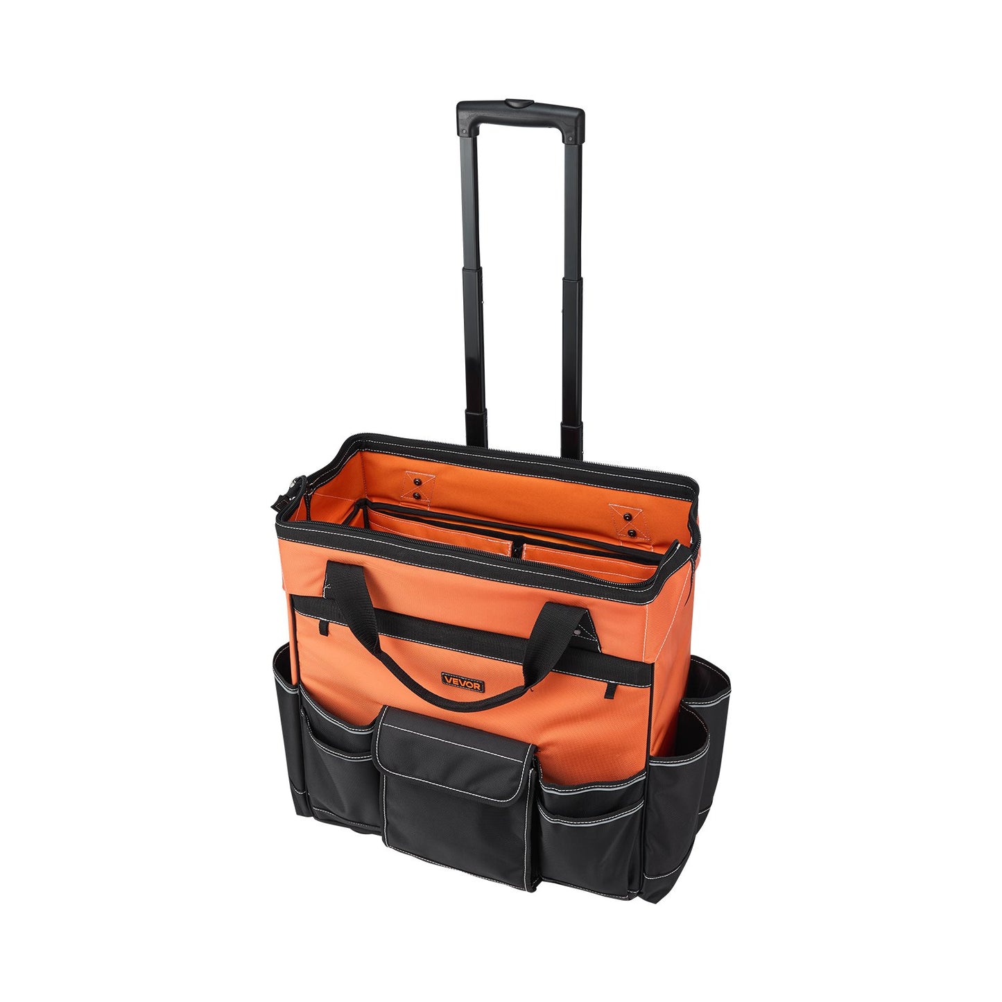 VEVOR Rolling Tool Bag, 110 lbs Load Capacity, 27 Pockets Heavy Duty Roller Tool Bag on Wheels,-$70