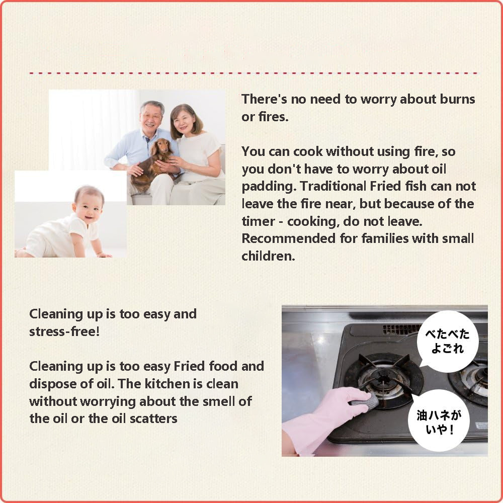 Brand new Karalla Hot Air Frying Deep Fryer, Healthy Cooking, Time-saving, (black & white)